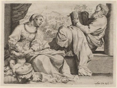 The Holy Family with the Young Saint John the Baptist by Annibale Carracci